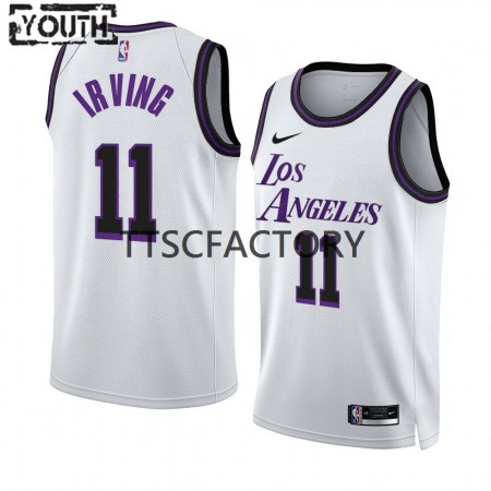 NBA Børn Trøje Los Angeles Lakers Kyrie Irving 11 Nike 2022-23 City Edition Hvid Swingman NBA Børn Trøje Los Angeles Lakers Kyrie Irving 11 Nike 2022-23 City Edition Hvid Swingman